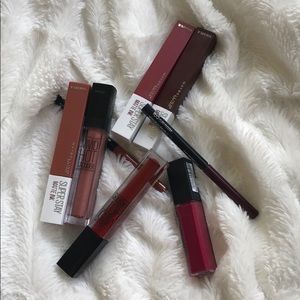 Maybelline Matte Superstay, Laquer, & Liners